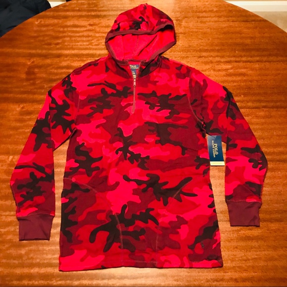 camo hooded shirt